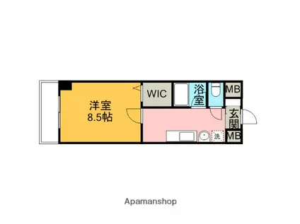 ミーニュ・カーザ(1K/3階)の間取り写真