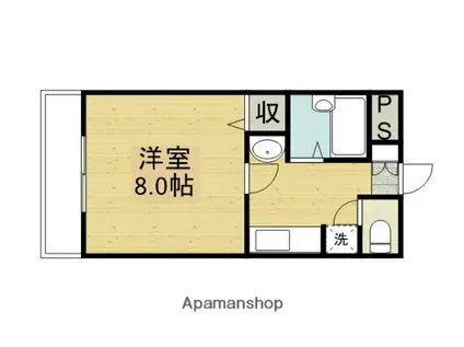 メゾン昴(1K/1階)の間取り写真