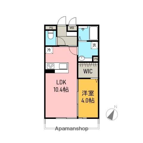 セピアコート(1LDK/1階)の間取り写真