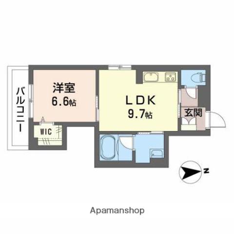 LA ROUTE(1LDK/1階)の間取り写真
