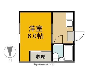 コーポ山吉(1K/1階)の間取り写真