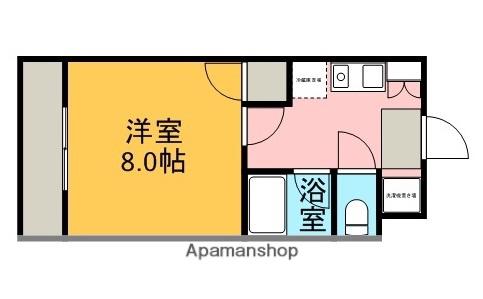アヴェニール近信(1K/3階)の間取り写真