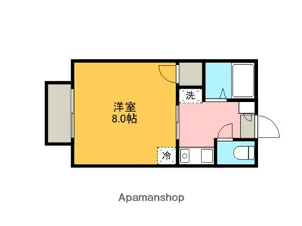 メゾンド・KA棟(1K/1階)の間取り写真