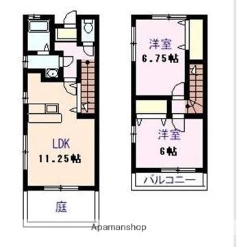 アステラスウィルⅢ(2LDK)の間取り写真