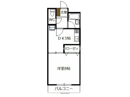 アド・グレイス(1DK/2階)の間取り写真