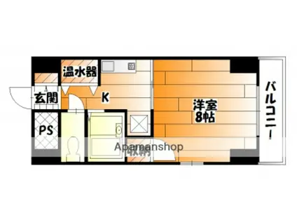 アイビースクエア横川(1K/6階)の間取り写真