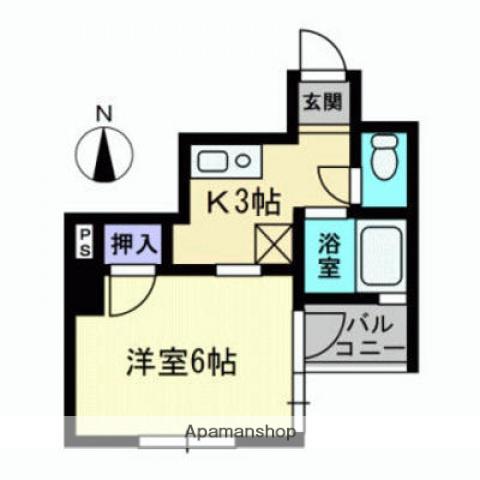 ラパンセ(1K/3階)の間取り写真