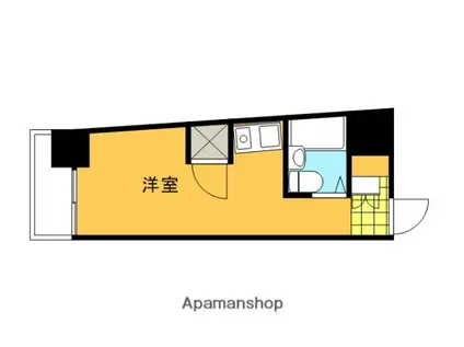 グリーンハイツ河原町(ワンルーム/7階)の間取り写真