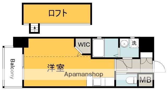 KATAYAMABLDG 20(ワンルーム/7階)の間取り写真