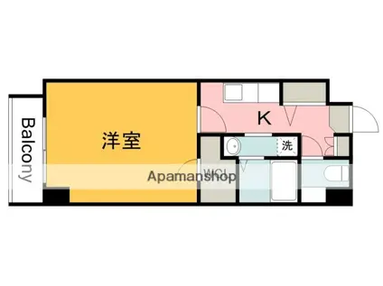 第23やたがいビル(1K/4階)の間取り写真