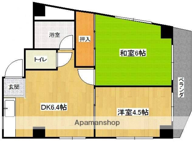 はいしげビル(2DK/3階)の間取り写真