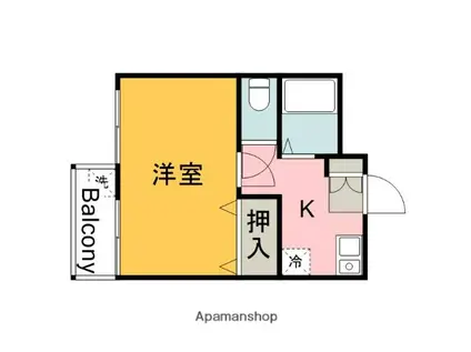 プティTO(1K/1階)の間取り写真