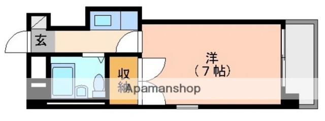 KAZ BLD(1K/4階)の間取り写真