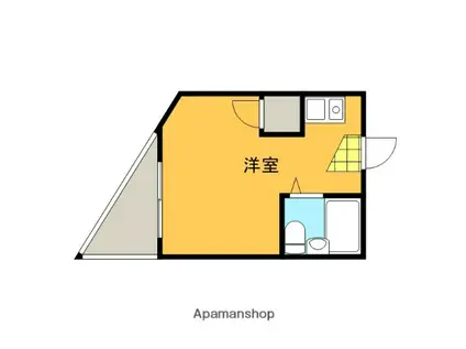 曙ビル(ワンルーム/5階)の間取り写真