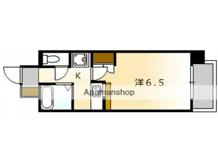 エステートベネフィット5フルタ(1K/5階)の間取り写真