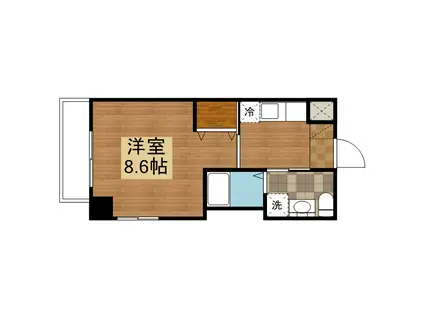 サンライズ昭和(1K/6階)の間取り写真