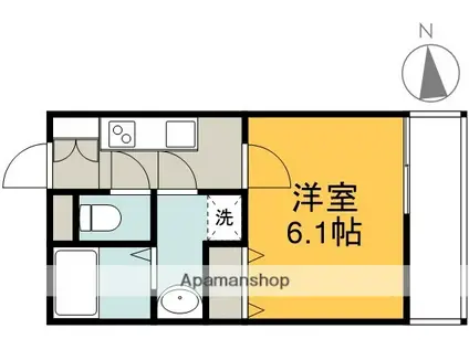 ANGE DE BONHEUR(1K/3階)の間取り写真