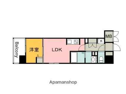 エスポワールⅠ(1LDK/2階)の間取り写真
