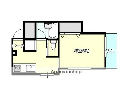 ロイヤルレジデンス(ワンルーム/3階)の間取り写真