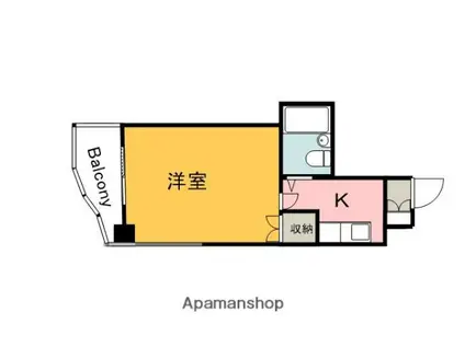 ボーソレイユ・オキ(1K/1階)の間取り写真