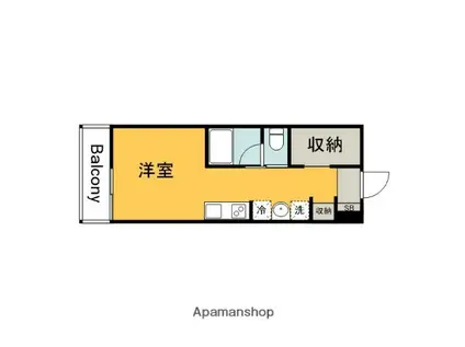 MOOREA伴東(ワンルーム/1階)の間取り写真
