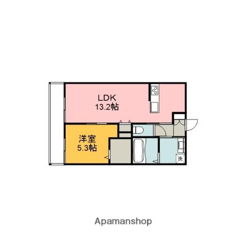HEBEL MAISON 古市(1LDK/1階)の間取り写真