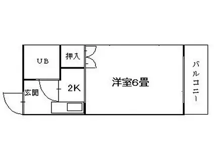 サーブハウス(1K/3階)の間取り写真