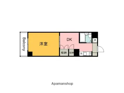 グレース三篠マンション(1DK/8階)の間取り写真