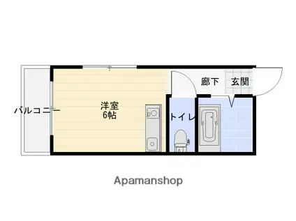 第2はんどうビル(ワンルーム/4階)の間取り写真