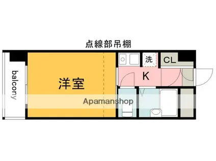 プレディアスタイル観音(1K/3階)の間取り写真