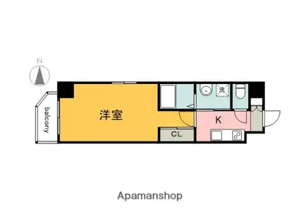 GRACE TOKAICHI CITY(1K/6階)の間取り写真