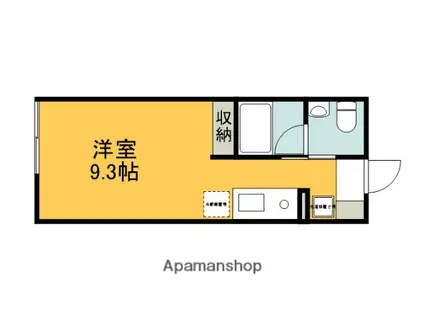 ベルハイム井口鈴が台(ワンルーム/2階)の間取り写真