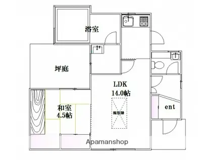 山陽本線 宮内串戸駅 徒歩42分 1階建 築33年(1LDK)の間取り写真
