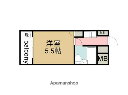 スタープラザ三筋(ワンルーム/4階)の間取り写真