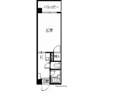 ウエルス21(1K/5階)の間取り写真
