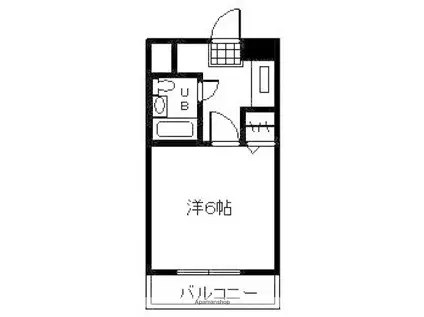 M&Mビル(1K/3階)の間取り写真