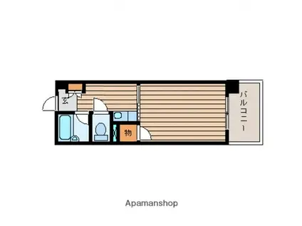 ジャスティヒルト 高須(1K/4階)の間取り写真