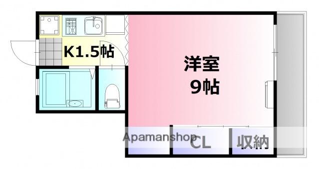 ABODE21(ワンルーム/2階)の間取り写真