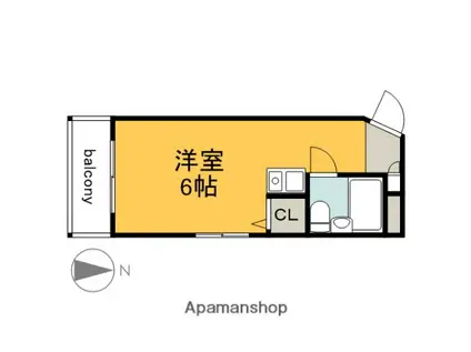 DICE BLDG.大手町Ⅰ(ワンルーム/2階)の間取り写真