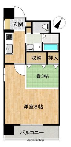 メゾンドゥMURATA(1K/3階)の間取り写真