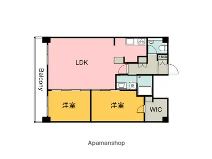 グランアークテラス(2LDK/8階)の間取り写真