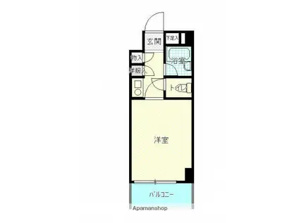 PAST(1K/5階)の間取り写真