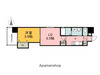 GRACE HILLS(2K/9階)の間取り写真