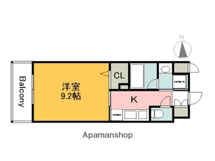 S-RESIDENCE宇品5丁目Ⅱ(1K/10階)の間取り写真