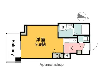 エネピア天満町(1K/12階)の間取り写真