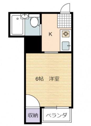 プレアール舟入(1K/4階)の間取り写真