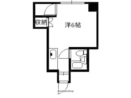 コーポ大原(ワンルーム/3階)の間取り写真