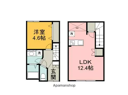 T−LIVING矢賀(1LDK)の間取り写真