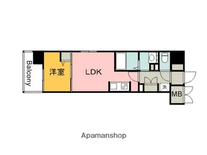 エスポワールⅠ(1LDK/5階)の間取り写真