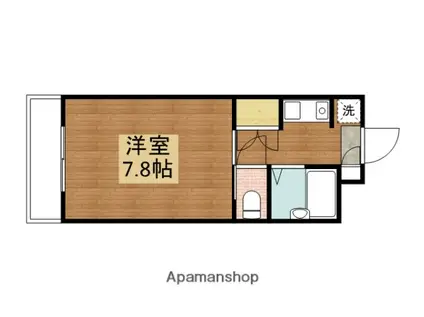 松原マンションA棟(1K/3階)の間取り写真